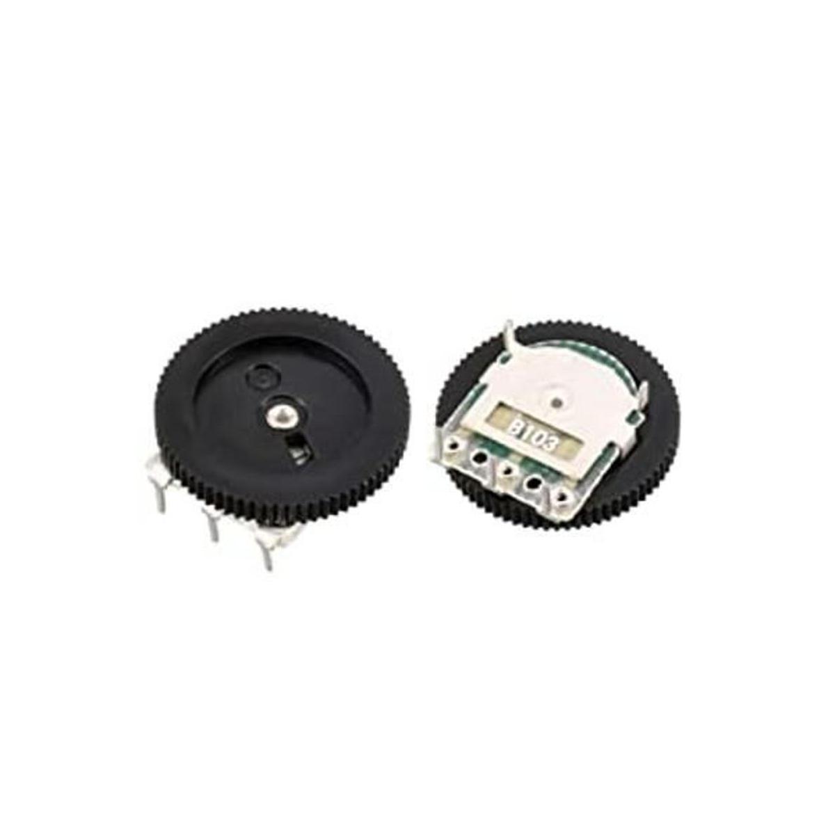 Uxcell B103 10 K Ohm 5Pin Dual Lineal Dial Rueda