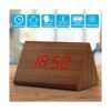 Moderno reloj despertador con indicador de temperatura y
