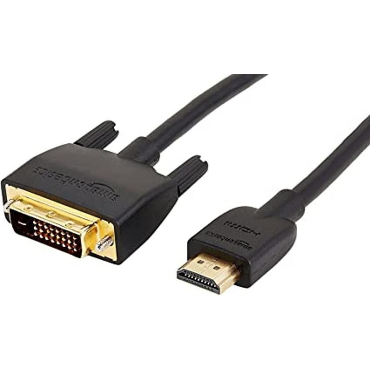 Cable adaptador HDMI a DVI negro 3 pies paquete de 1