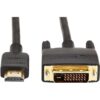 Cable adaptador HDMI a DVI negro 3 pies paquete de 1_3
