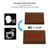Moderno reloj despertador con indicador de temperatura y