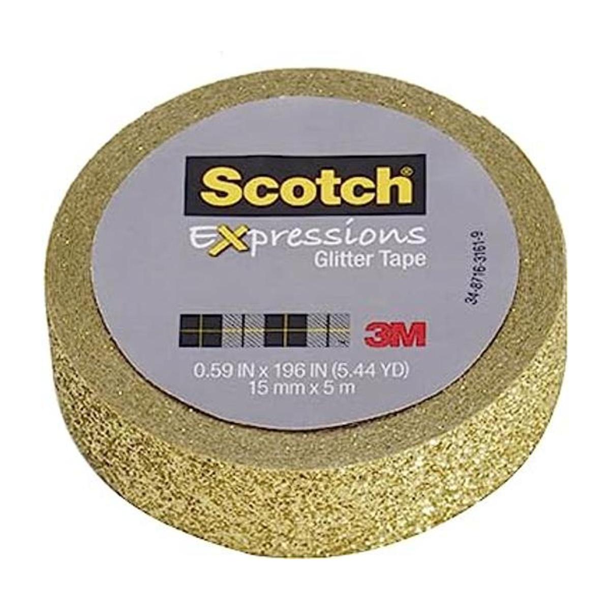 Scotch Expressions C514GLD Cinta de purpurina 0.2 x 77.2