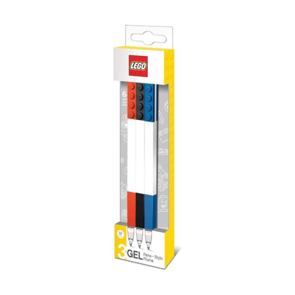 LEGO Stationery Paquete de 3 bolígrafos de gel de colores_5