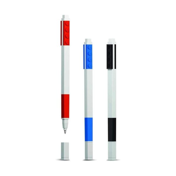 LEGO Stationery Paquete de 3 bolígrafos de gel de colores_2