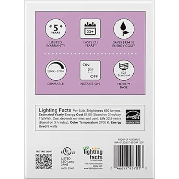 Philips 457010 9W BR40 foco LED regulable de inundación_2
