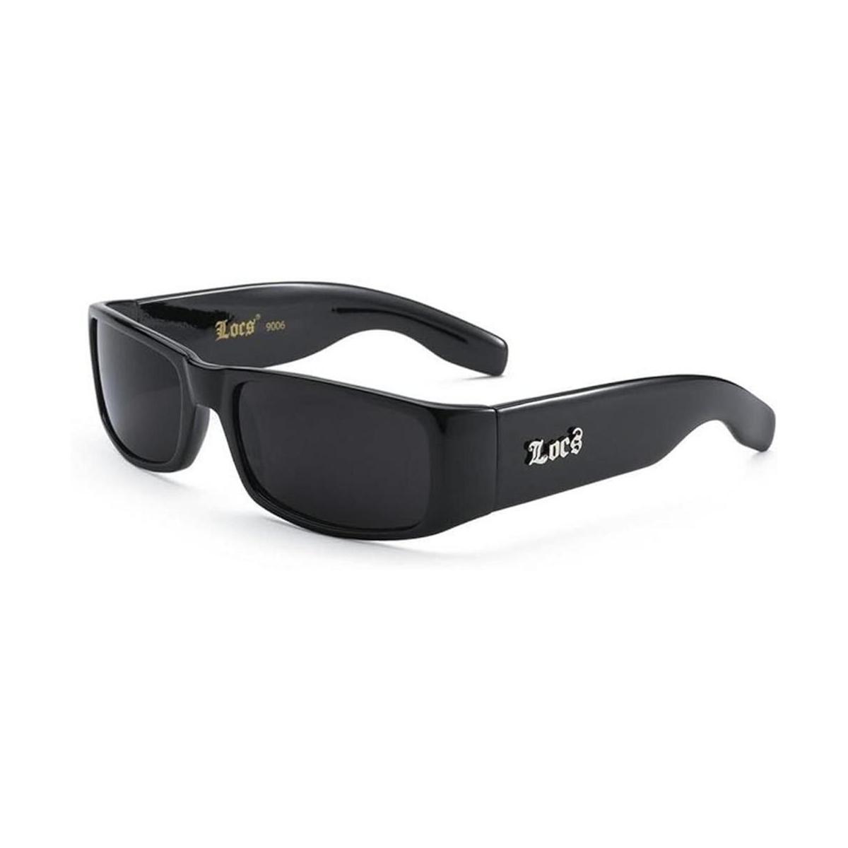 Locs anteojos de sol Mens Original Gangster Negro Hardcore