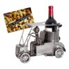 BRUBAKER Soporte para botella de vino estatua de