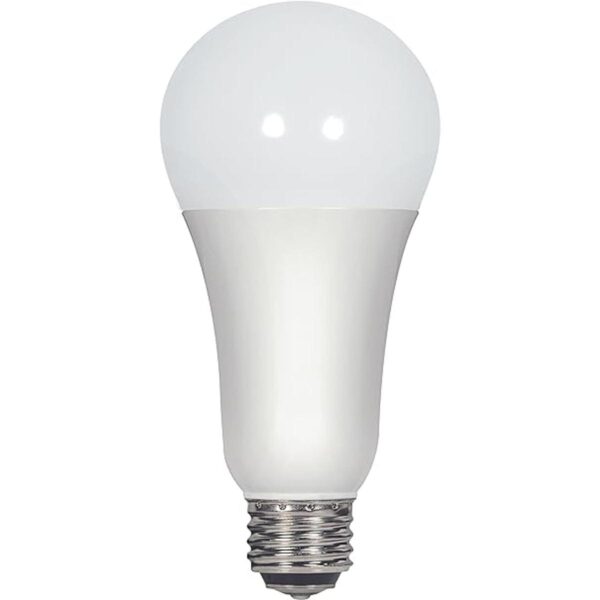 Satco S9372 A21 Bombilla LED de 3 vías esmerilada de 4000_1