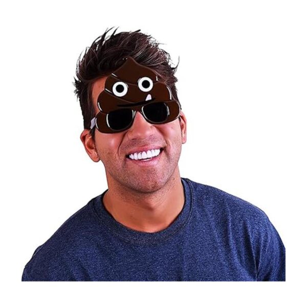 Sunstaches Emoticon Poo Gafas de sol regalos de fiesta_2