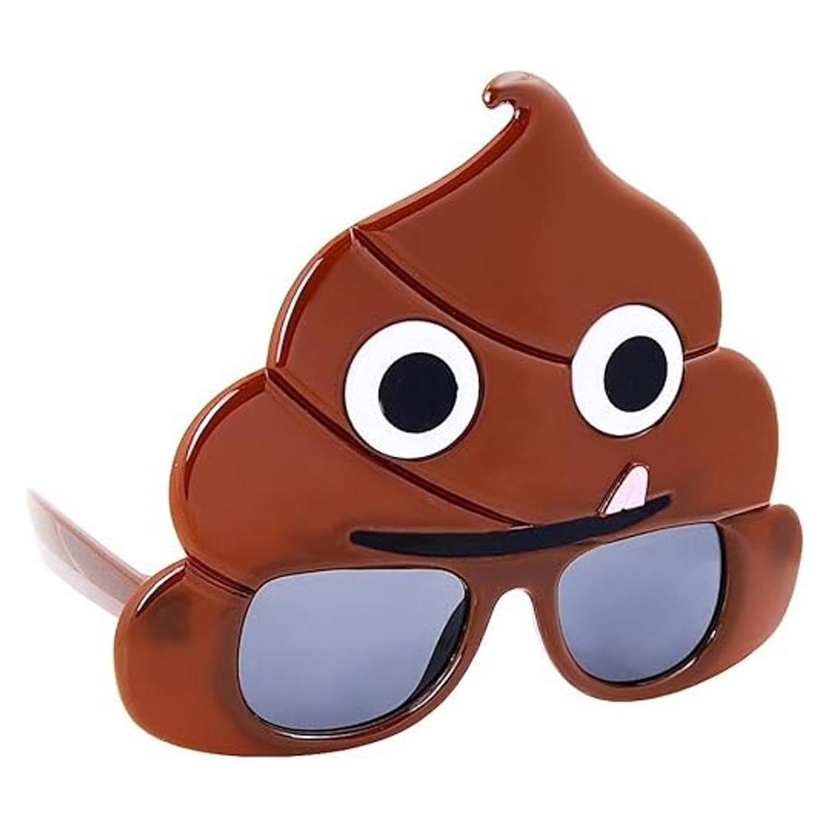 Sunstaches Emoticon Poo Gafas de sol regalos de fiesta
