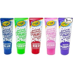 Crayola Bathtub Fingerpaint Paquete variado de 5 colores_1
