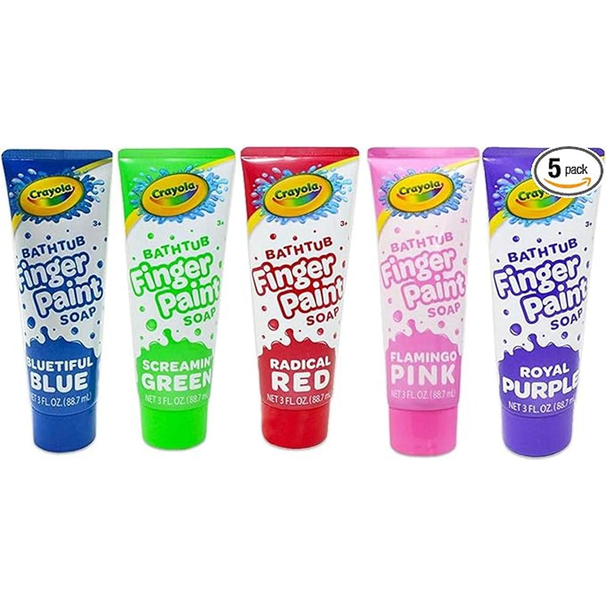 Crayola Bathtub Fingerpaint Paquete variado de 5 colores