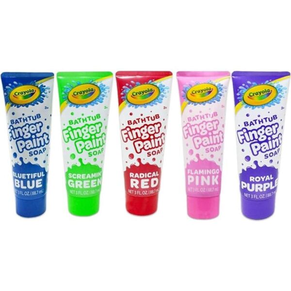 Crayola Bathtub Fingerpaint Paquete variado de 5 colores_2