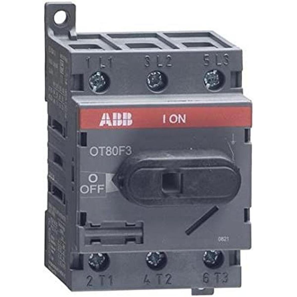 ABB ot80 F3 Disconnect nonfusible Switch 3P 80 A ul508