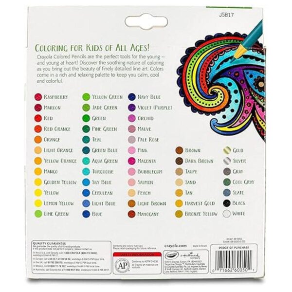 Crayola Lápices de colores 50 unidades colores_6