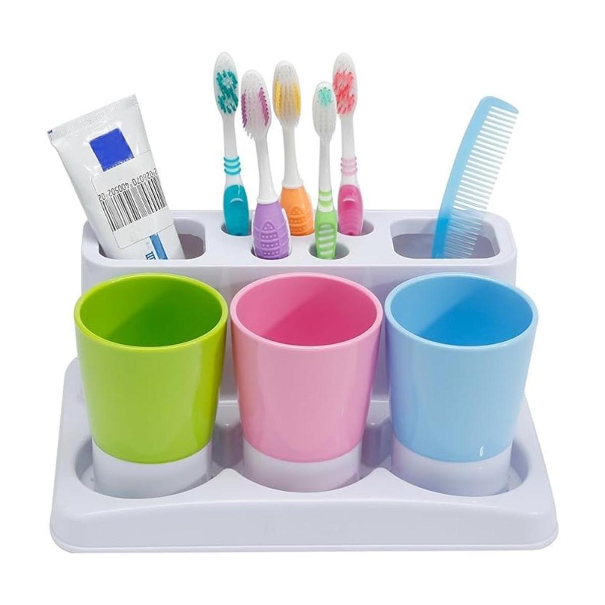 Eslite Soporte de pasta dental y cepillo de dientes para