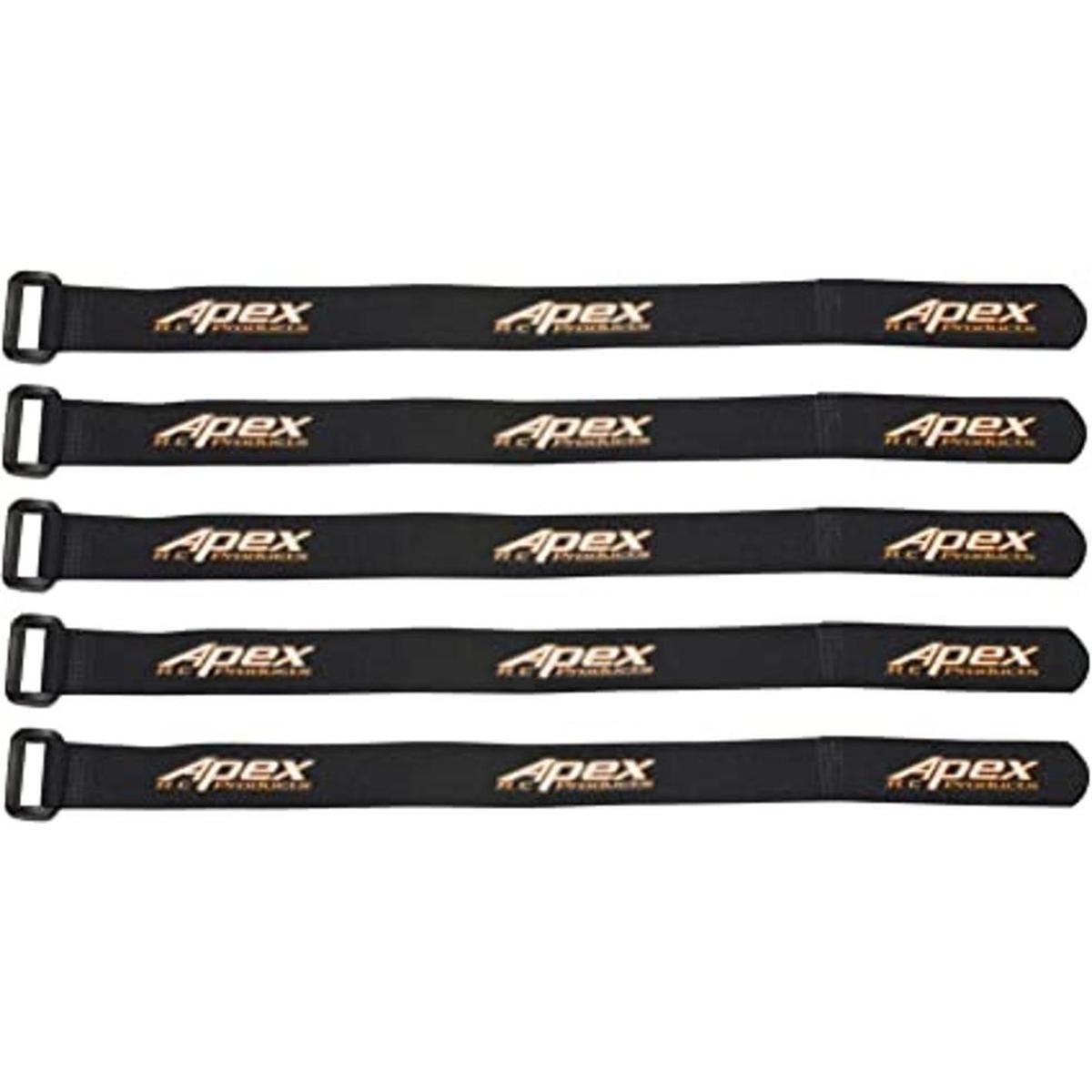 Paquete de 5 20 x 300 mm. Lipo batería y correas de