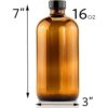 Botellas de vidrio ámbar de 16 onzas con etiquetas de tiza_3