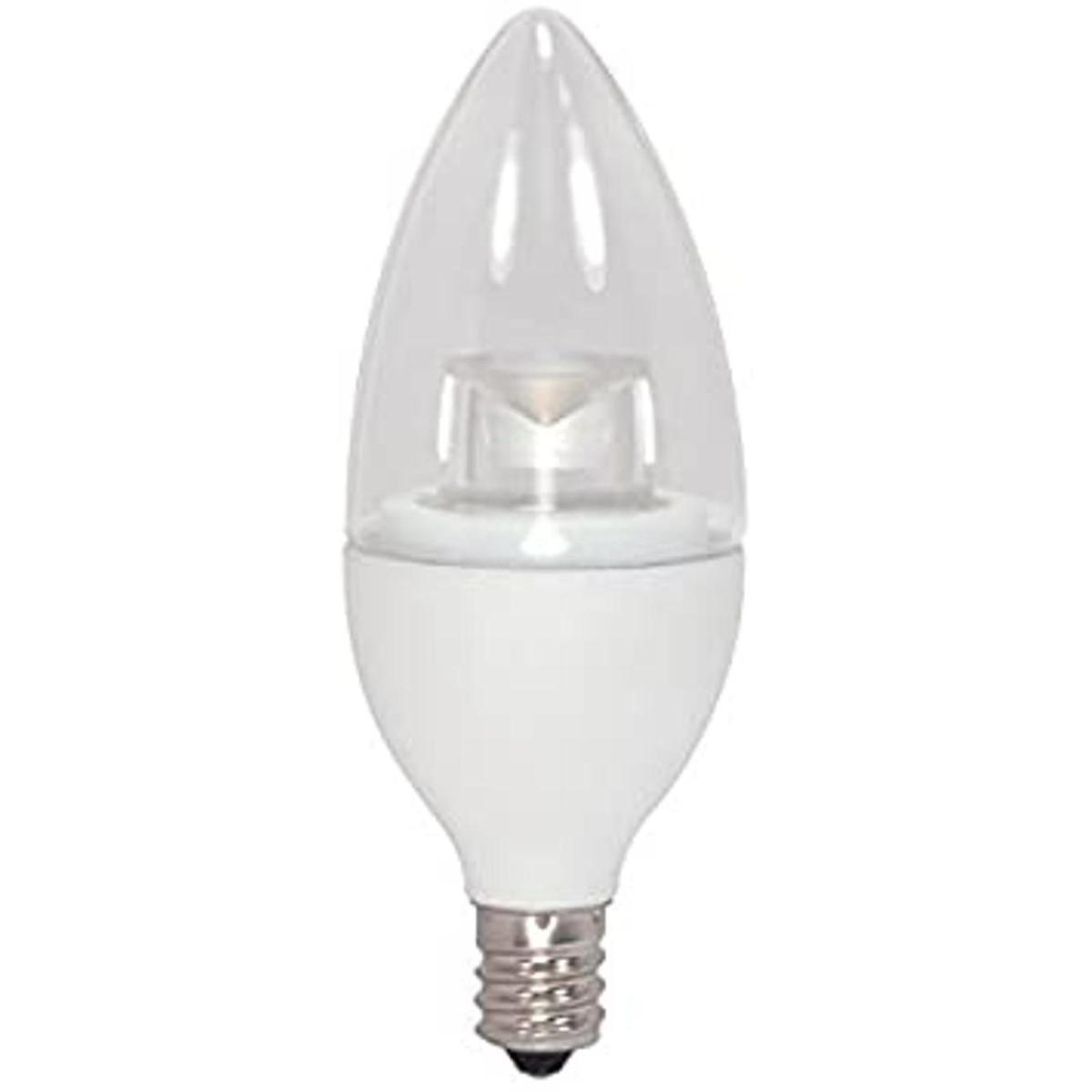Satco S8952 B11 LED 3000 K candelabro Base foco 45 W