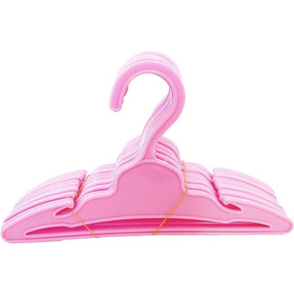 Perchas de ropa para muñecas color rosa claro se adaptan_1