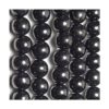 Karelian Heritage Shungite Juego de 50 cuentas redondas