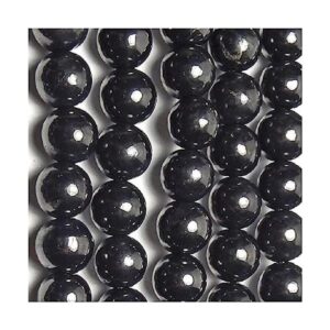 Karelian Heritage Shungite Juego de 50 cuentas redondas