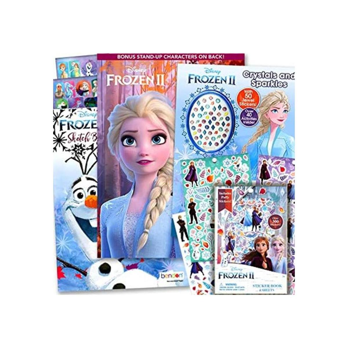 Disney Frozen and Frozen Juego de 2 libros de actividades