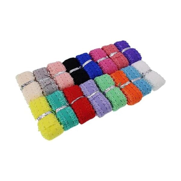 PAMIR TONG Diademas elásticas con volantes y borde de