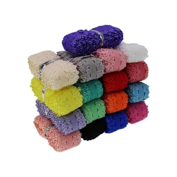 PAMIR TONG Diademas elásticas con volantes y borde de