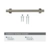 Amerock Tirador de gabinete Gunmetal 6516 pulgadas_5