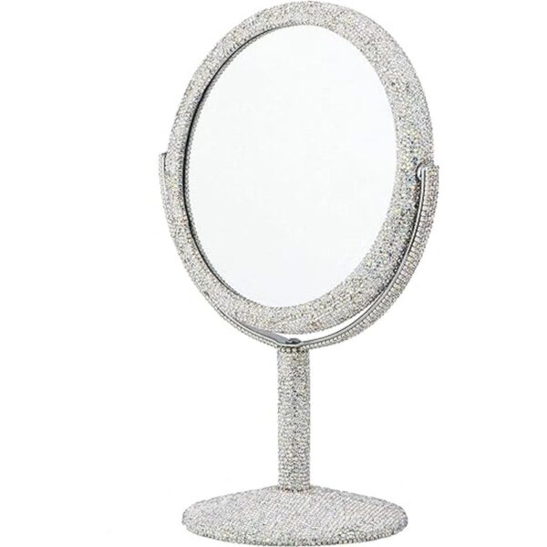 TISHAA Espejo de tocador de maquillaje brillante Soporte