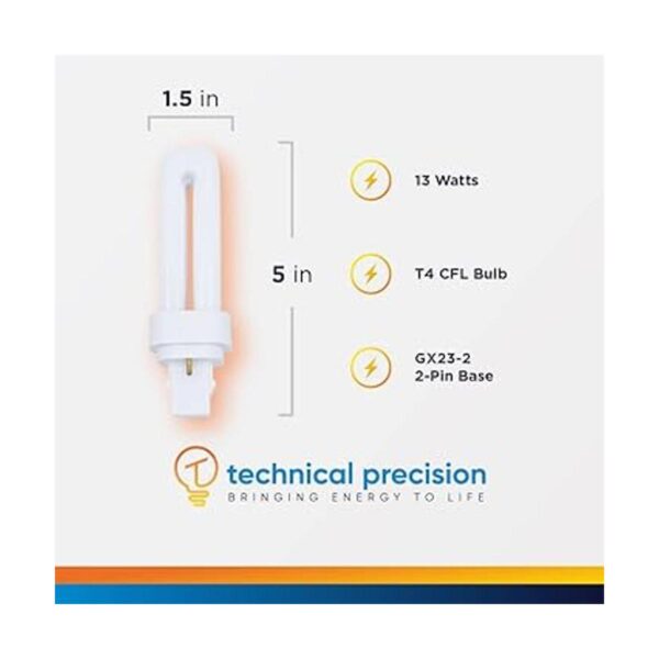Bombilla fluorescente compacta de 13 W 2 pines GX23 base