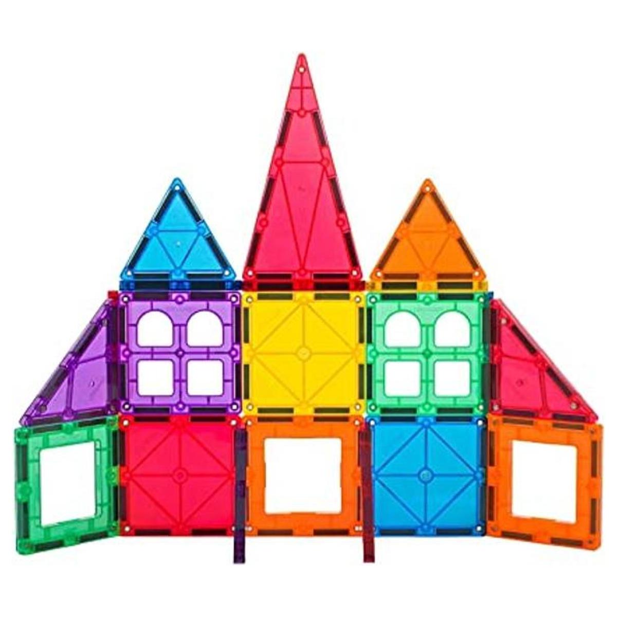 Playmags Juego de azulejos coloridos de 38 piezas