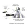 Simple Deluxe HIWKLTCLAMPLIGHTM Lámpara de abrazadera con_3