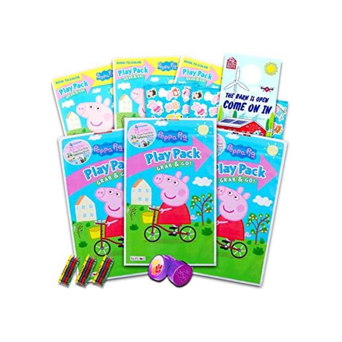 Peppa Pig Paquete para colorear recuerdos de fiesta con
