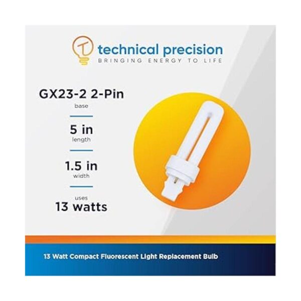 Bombilla fluorescente compacta de 13 W 2 pines GX23 base