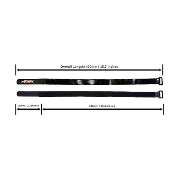 5 Unidades 16 mm x 400 mm HD Batería correas de hule_2