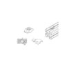 Tuertas T para montaje de poste para perfil de aluminio_3