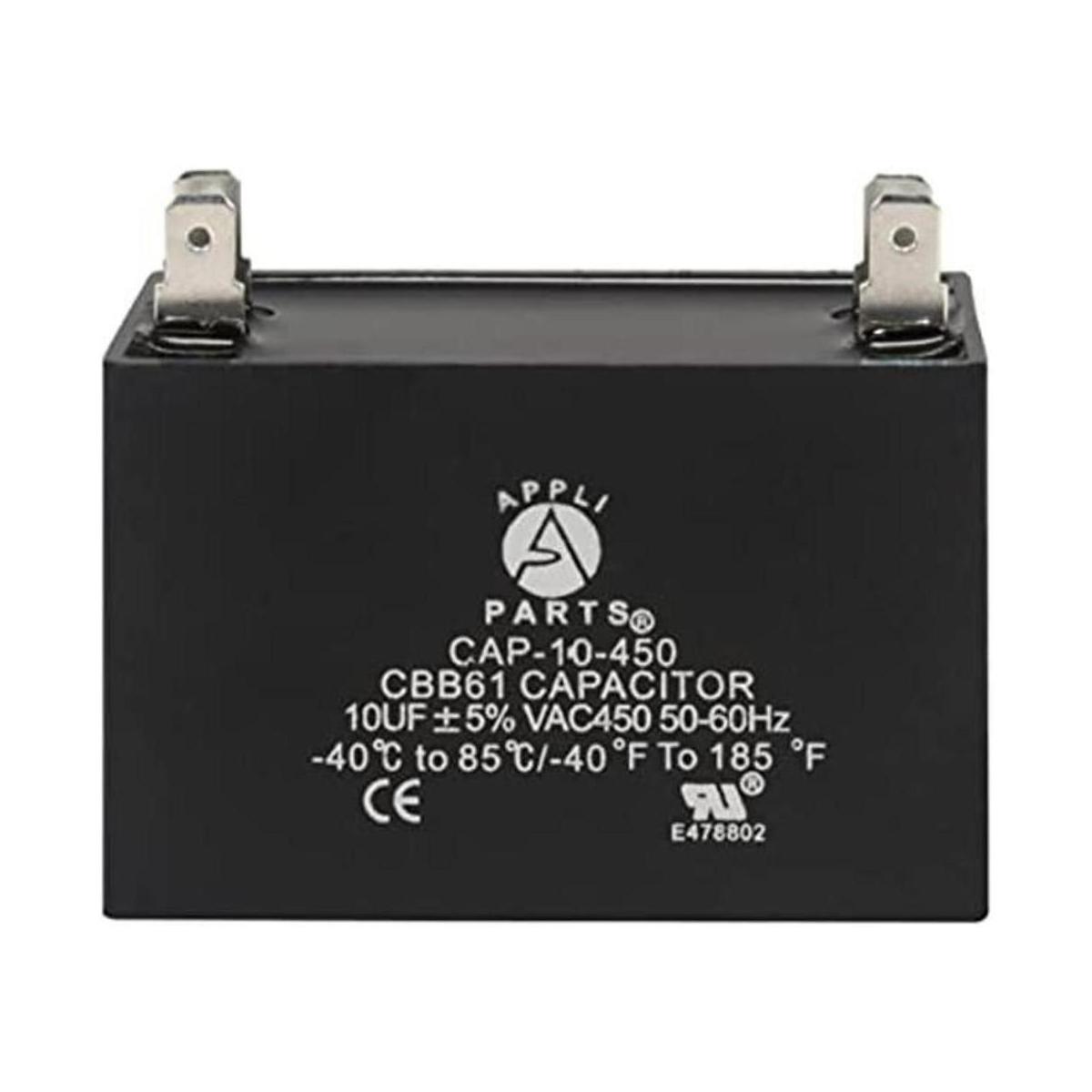 Appli Parts Condensador de ventilador de 10 mfd