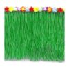 GIFTEXPRESS Falda de mesa de césped verde de 9 pies x 29_5