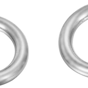VALYRIA Anillos abiertos de acero inoxidable plateados_1