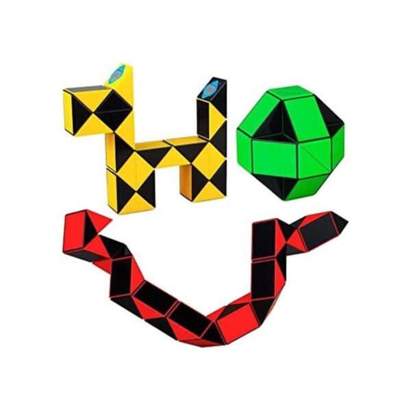 Ganowo Sensory Fidget Snake Cube Twist Magic Puzzle Toys_1