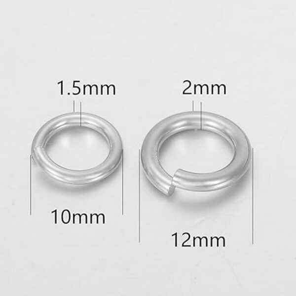 VALYRIA Anillos abiertos de acero inoxidable plateados_3