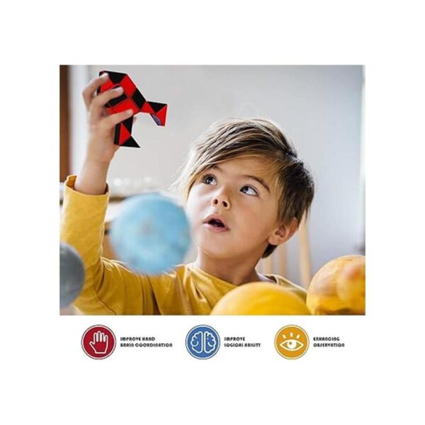 Ganowo Sensory Fidget Snake Cube Twist Magic Puzzle Toys_4