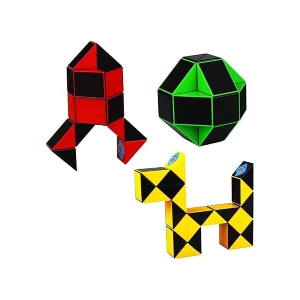 Ganowo Sensory Fidget Snake Cube Twist Magic Puzzle Toys_5