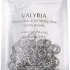 VALYRIA Anillos abiertos de acero inoxidable plateados_4