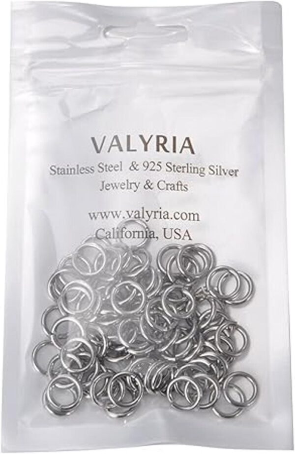 VALYRIA Anillos abiertos de acero inoxidable plateados_4