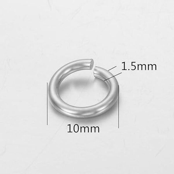 VALYRIA Anillos abiertos de acero inoxidable plateados_2