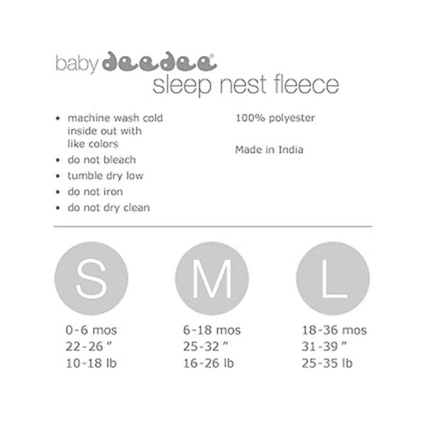 Sleep nest. Bolsa de dormir para bebé de tela polar_5