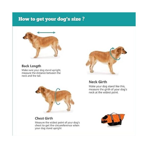 HAOCOO Chaleco salvavidas para perro chaleco salvavidas_5